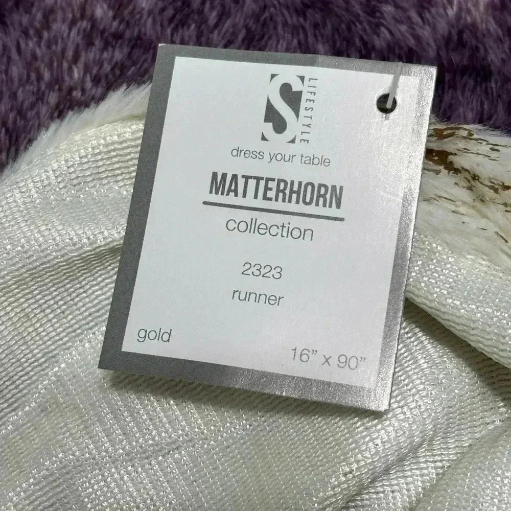Matterhorn Collection 2323 Gold Runner Dress Your Table 16